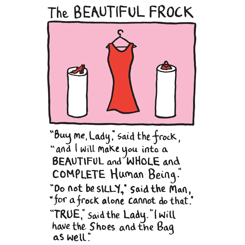 Edward Monkton Fine Art Print - Beautiful Frock Afbeelding 1