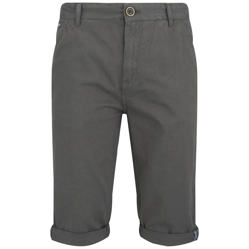 Brave Soul Men's Anderson Shorts - Charcoal - 30 - Charcoal Afbeelding 1