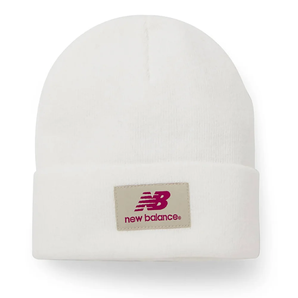 New Balance Unisex Troy Beanie - Acrylic White Afbeelding 1