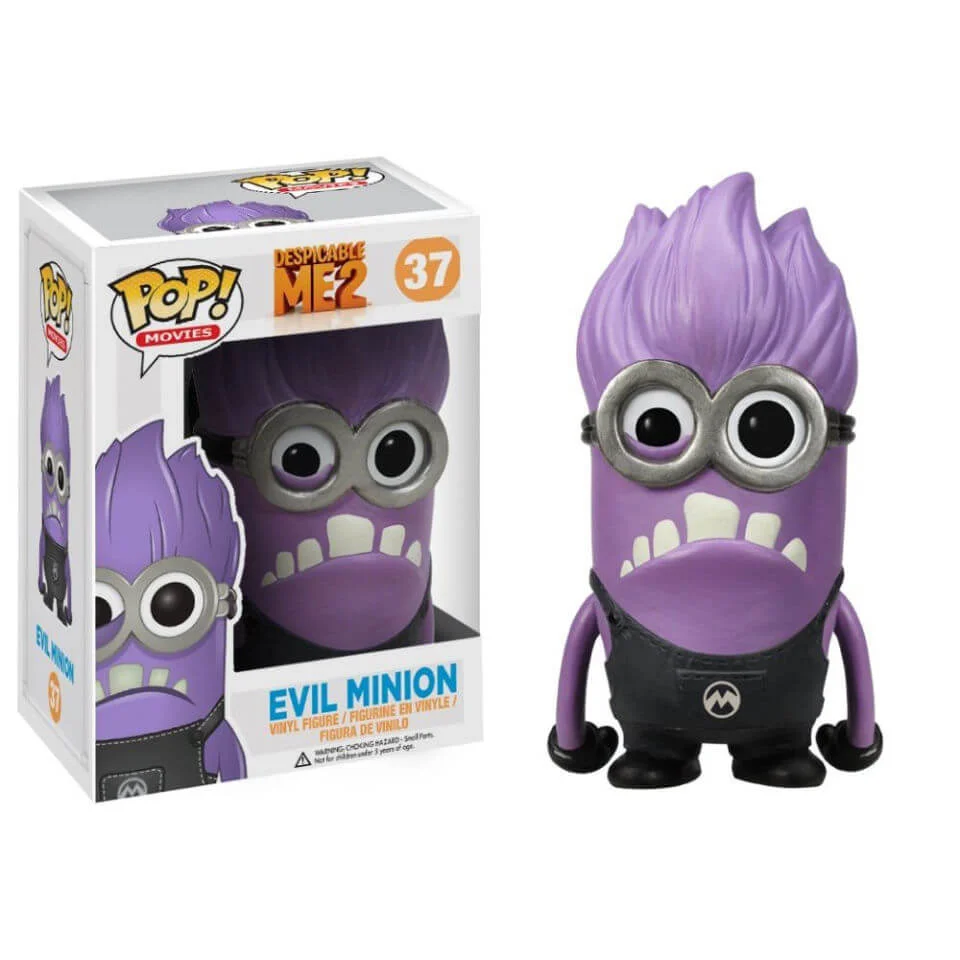 Despicable Me 2 Purple Minion Funko Pop! Figuur Afbeelding 1