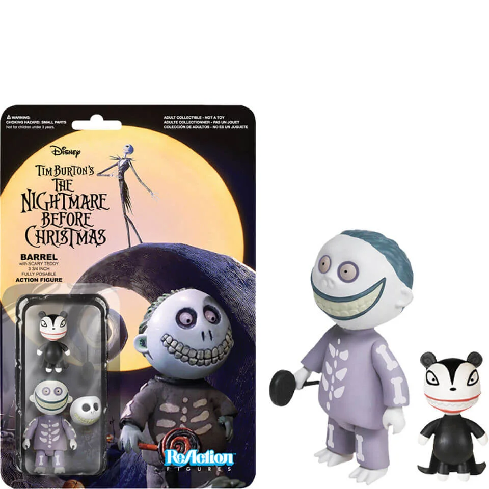 ReAction The Nightmare Before Christmas - Barrel - 3 3/4"" Action Figure Afbeelding 1