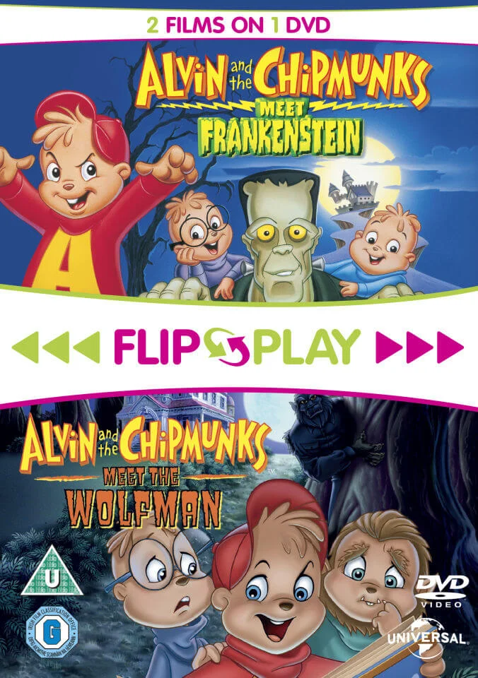 Alvin and the Chipmunks Meet Frankenstein / Alvin and the Chipmunks Meet the Wolfman (Flip and Play) Afbeelding 1