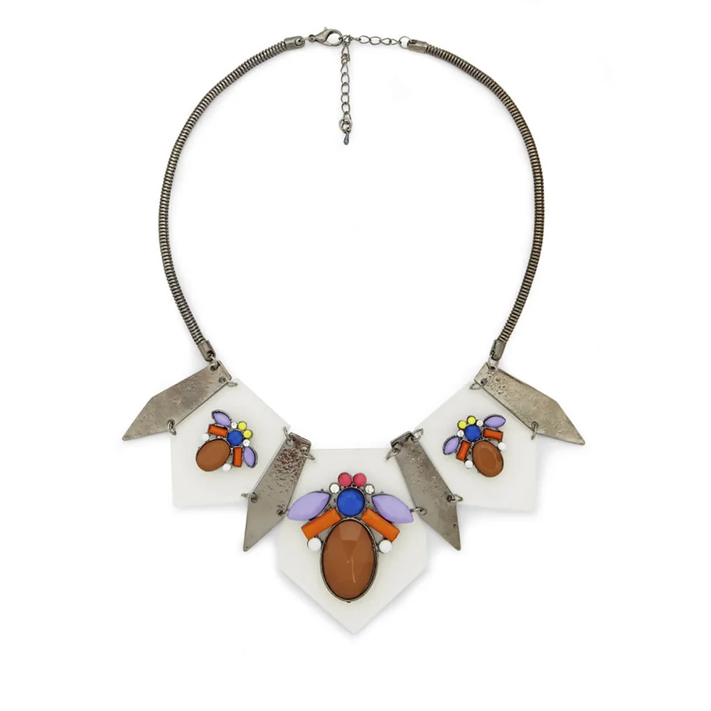 Impulse Women's Multi Perspex Necklace - Clear Afbeelding 1