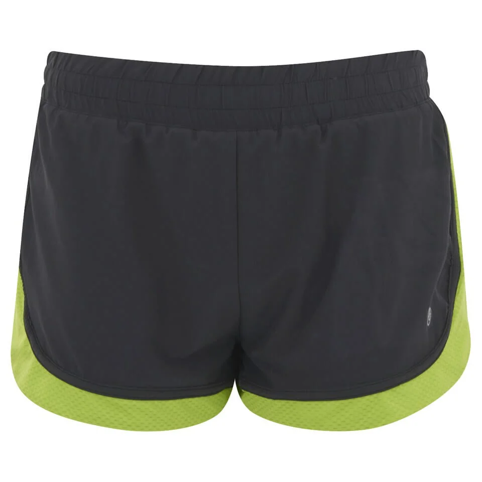 LIJA Women's Pursuit Run Lightly Shorts - Black/Fern - XS - Black/Fern Afbeelding 1