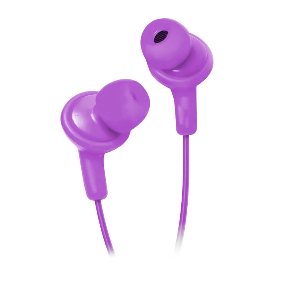 HMDX Jam Premium Noise Isolating Earphones - Purple Afbeelding 1
