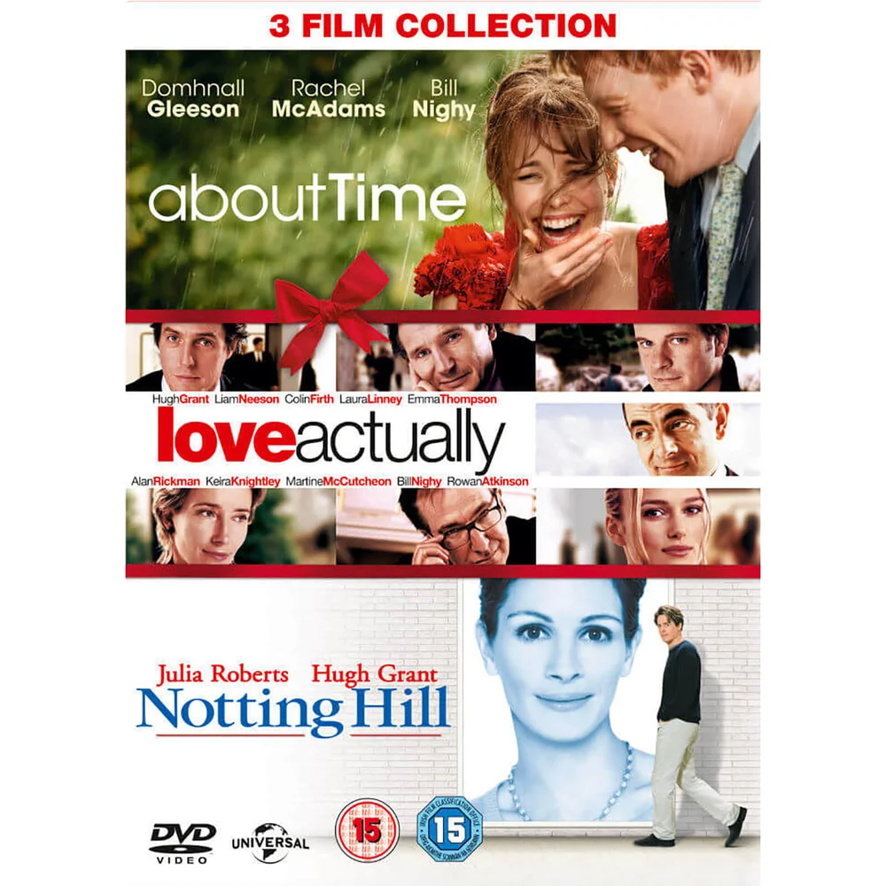 Richard Curtis Triple: About Time / Love Actually / Notting Hill Afbeelding 1