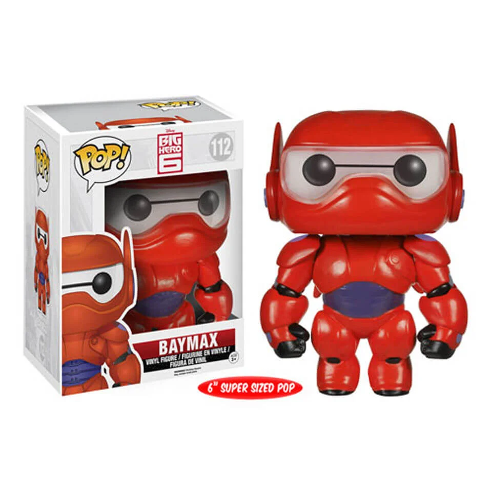 Disney Big Hero 6 Baymax Supersized 6 Inch Funko Pop! Figuur Afbeelding 1