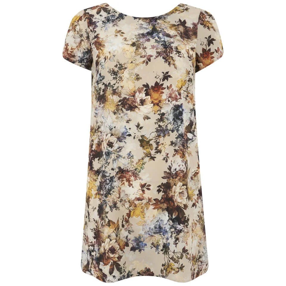 LOVE Women's V Back Shift Dress - Multi - UK 8 Afbeelding 1