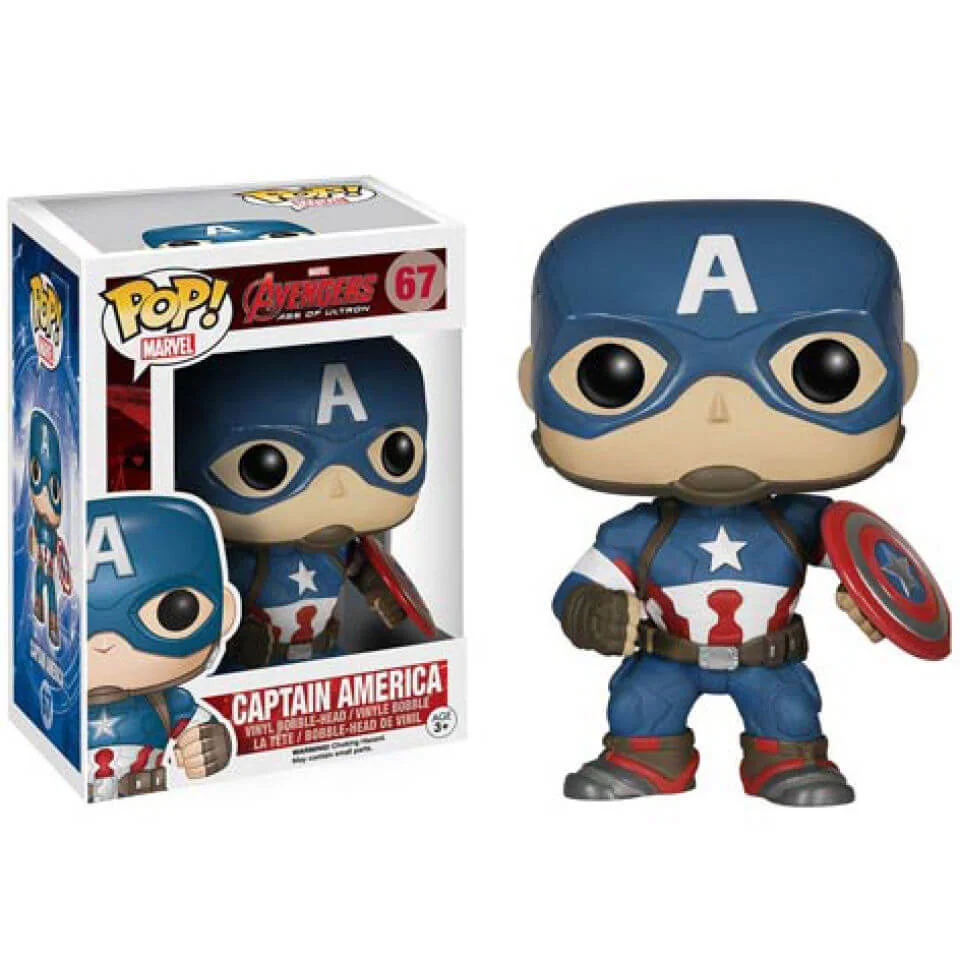 Marvel Avengers: Age of Ultron Captain America Funko Pop! Bobblehead Figuur Afbeelding 1