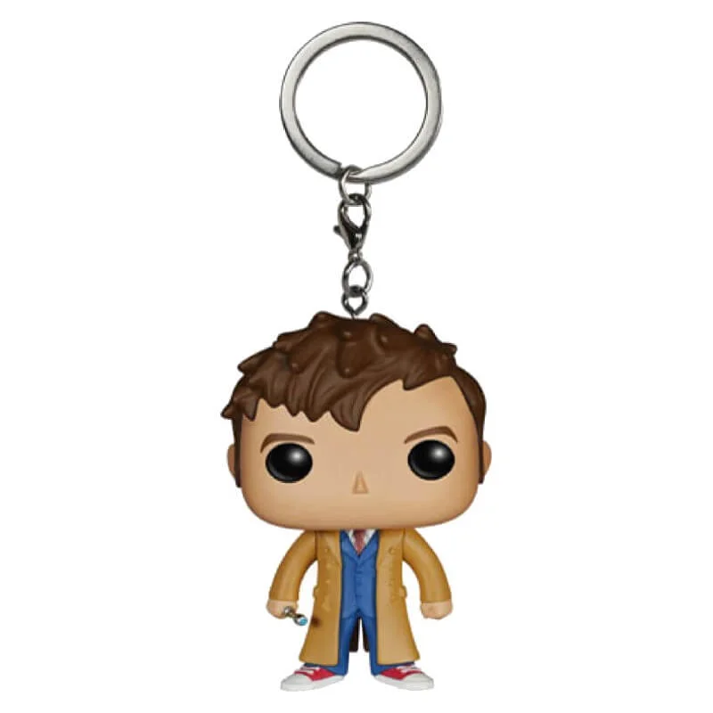 Doctor Who 10th Doctor Pocket Pop! Sleutelhanger Afbeelding 1