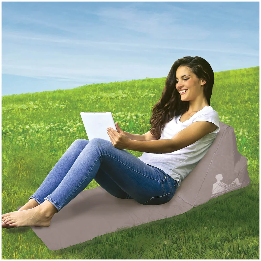 Escape Wicked Wedge Inflatable Lounger (Single) - Grey Afbeelding 1