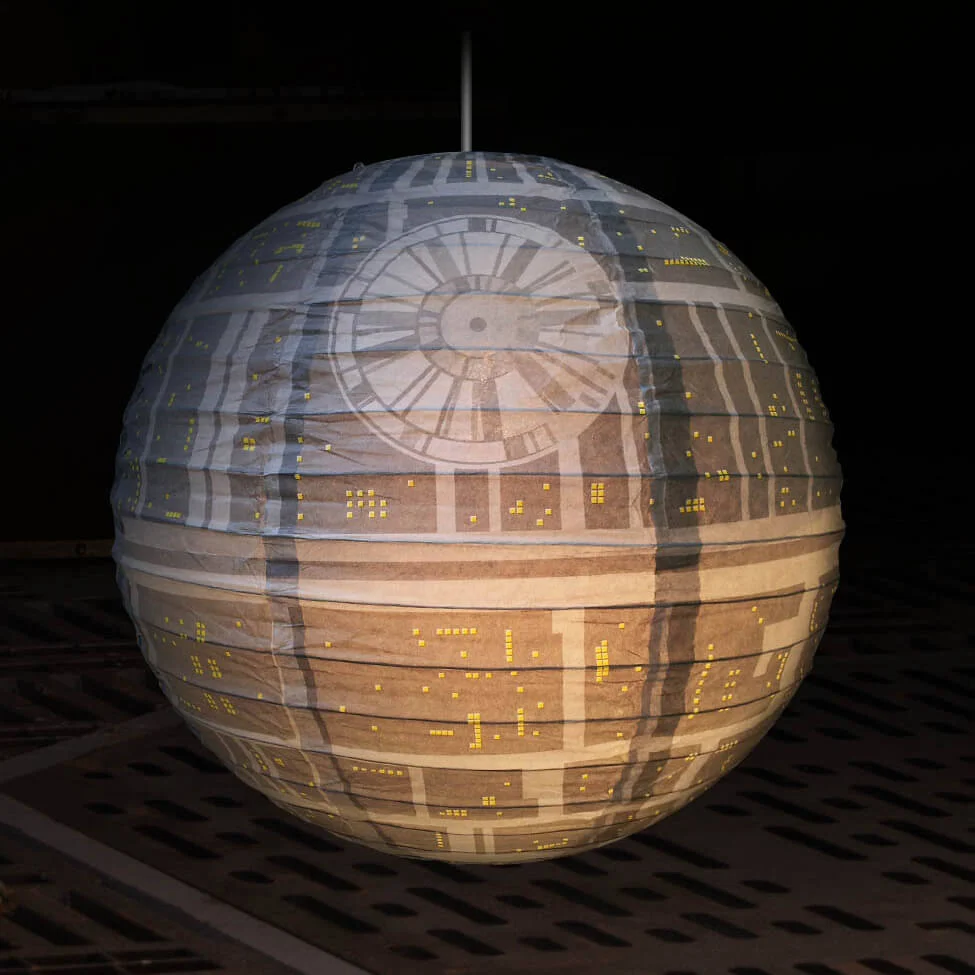 Star Wars Death Star Papieren Lampenkap Afbeelding 1
