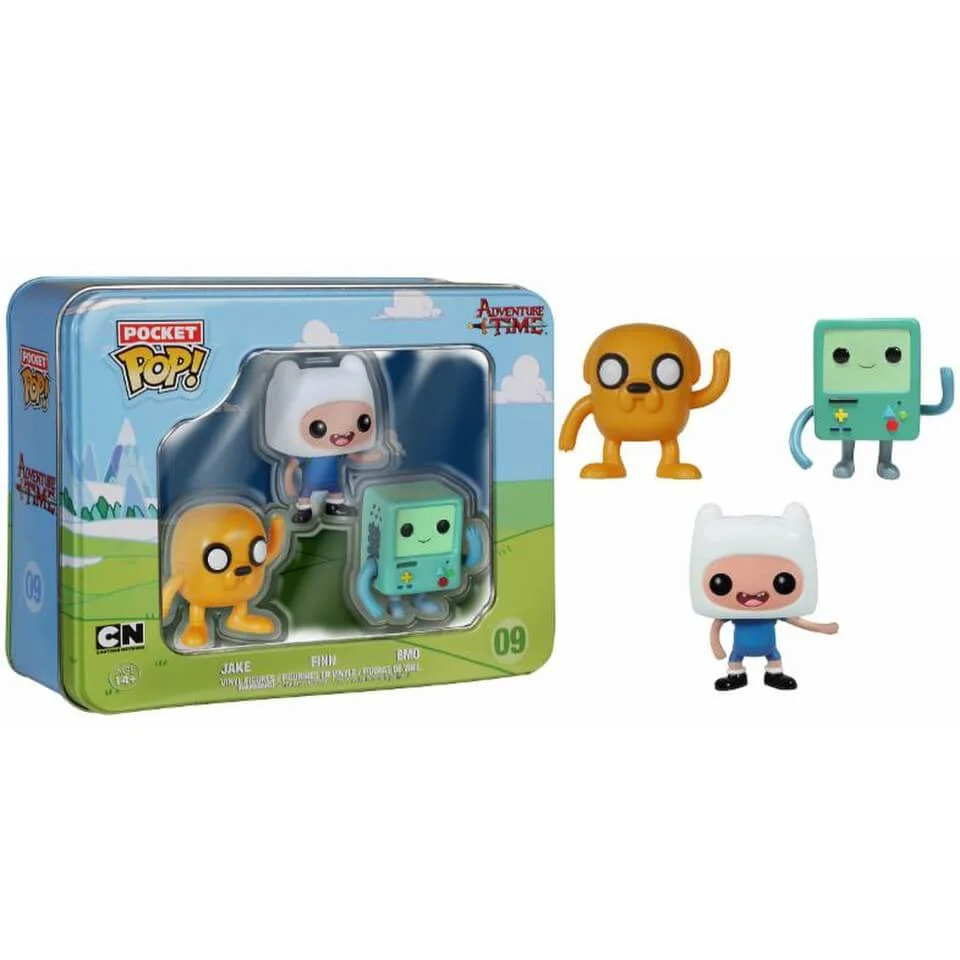Adventure Time Pocket Mini Pop! Vinyl Figure 3 Pack Tin Afbeelding 1