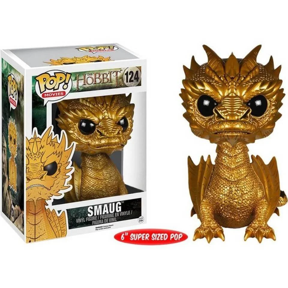 The Hobbit Golden Smaug Oversized Funko Pop! Figuur (15 cm) Afbeelding 1