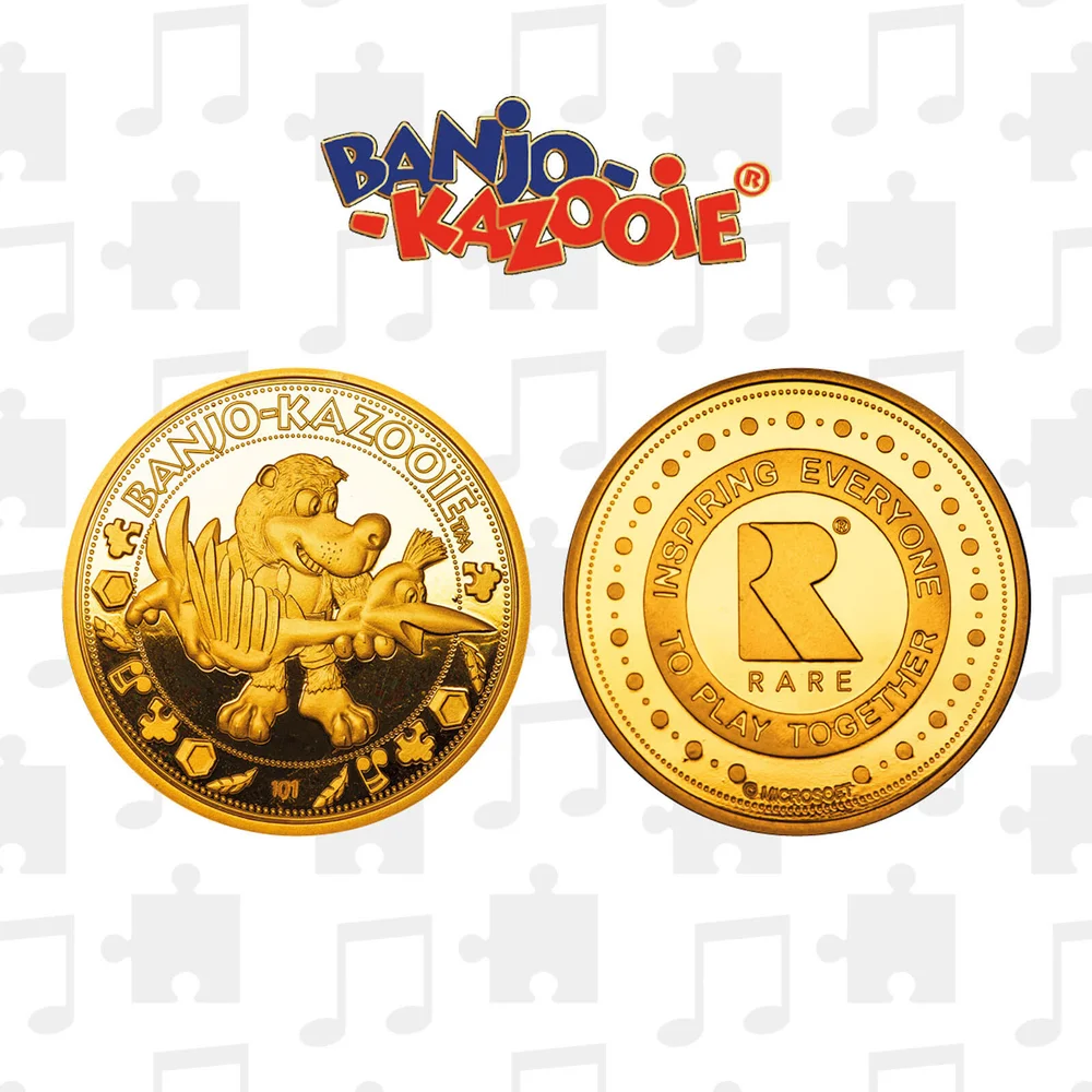 Banjo Kazooie Limited Edition Collectible Coin - Gold Edition Afbeelding 1