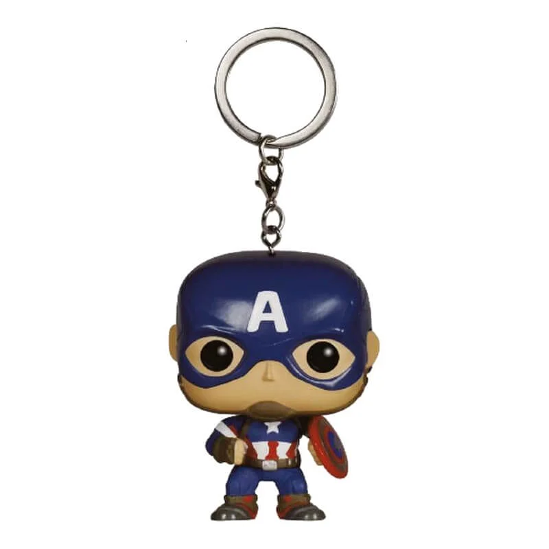 Marvel Avengers Age of Ultron Captain America Pocket Pop! Sleutelhanger Afbeelding 1