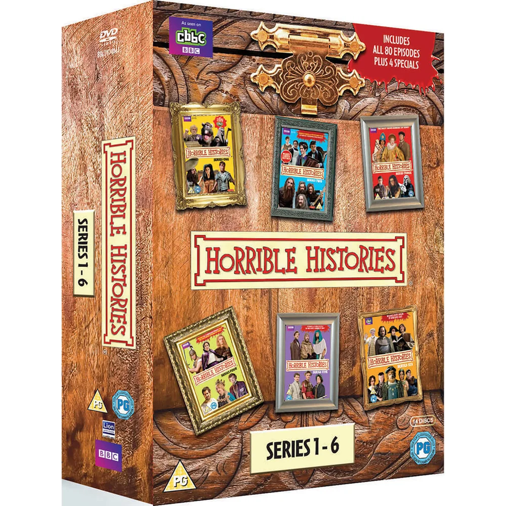 Horrible Histories Box Set - Series 1 - 6 & Specials Afbeelding 1