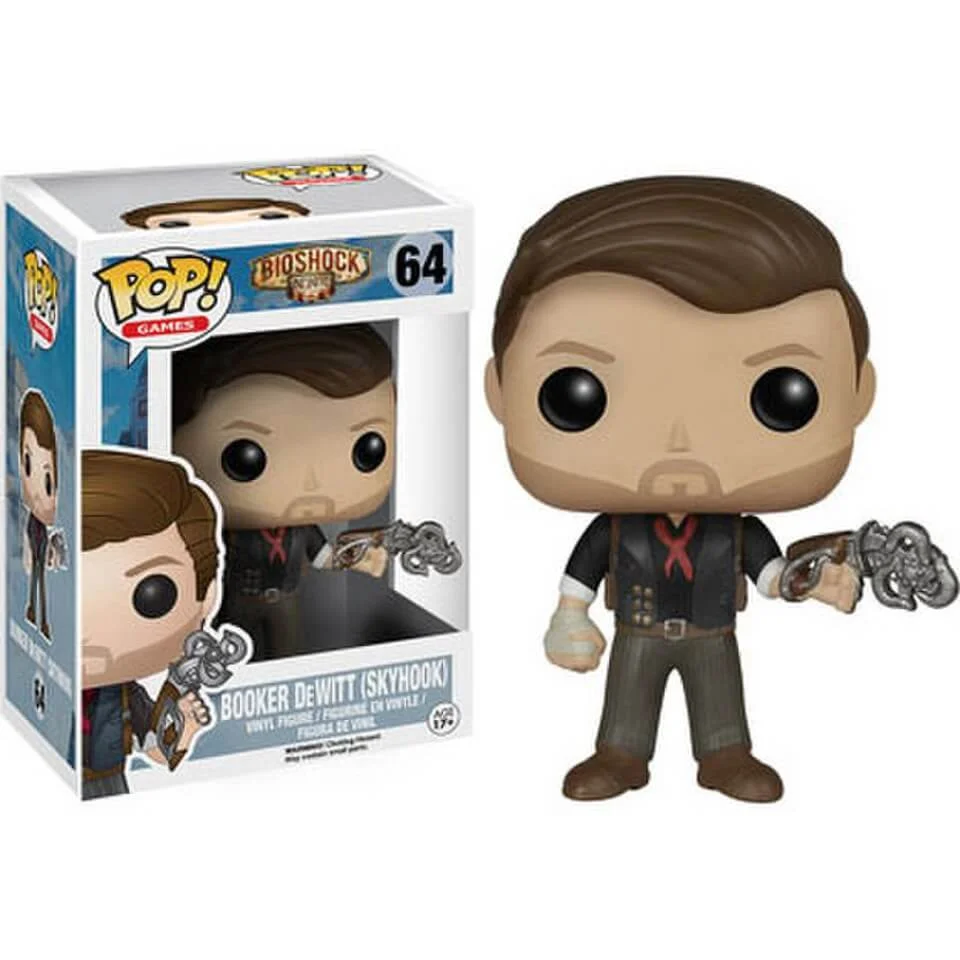 BioShock Infinite Booker DeWitt met Sky-Hook Pop! Vinyl Figure Afbeelding 1