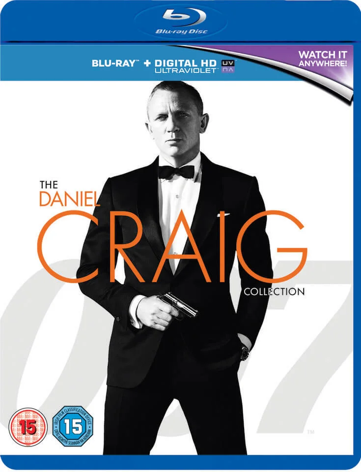 Daniel Craig 007 Triple Pack - Casino Royale / Quantum of Solace / Skyfall (Includes HD UltraViolet Copy) Afbeelding 1