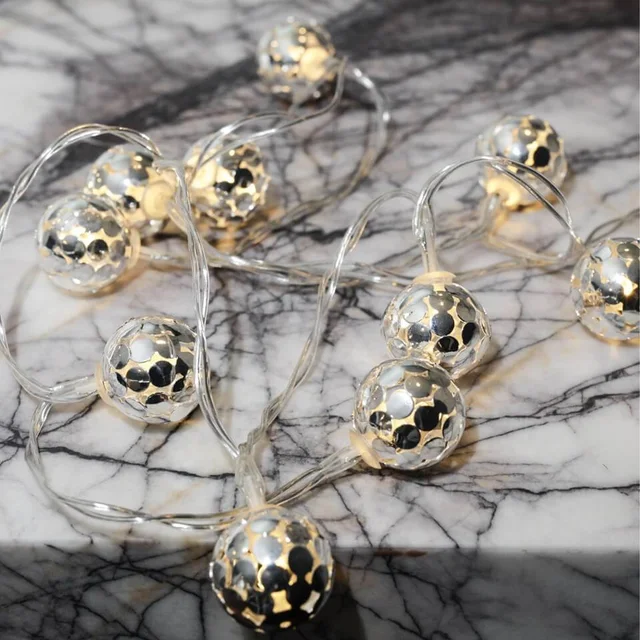 Silver Globe Lights
