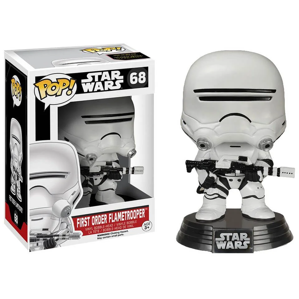 Star Wars The Force Awakens First Order Flametrooper Funko Pop! Figuur Afbeelding 1