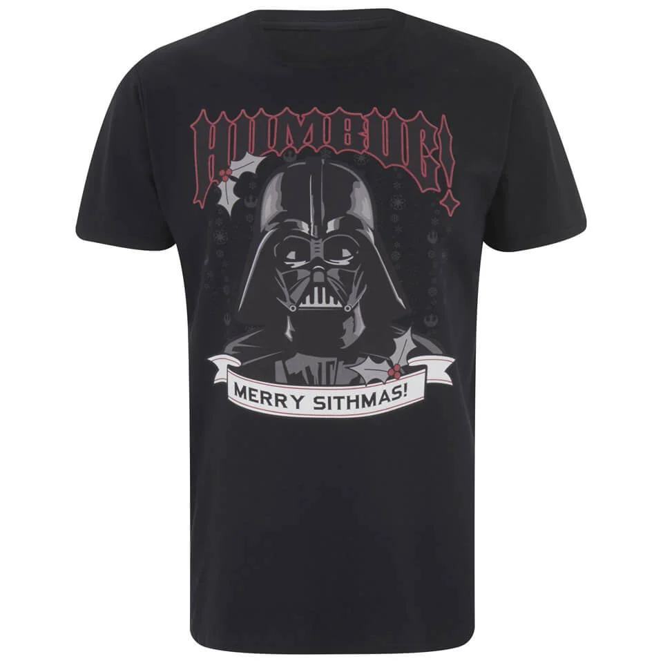 Star Wars Men's Darth Vader Merry Sithmas T-Shirt - Black - S - Zwart Afbeelding 1
