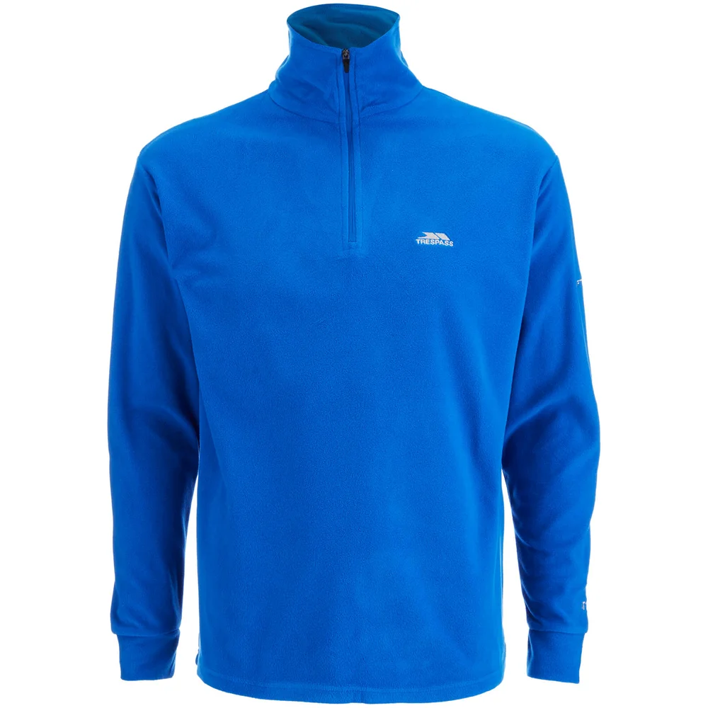 Trespass Men's Masonville Half Zip Fleece Jumper - Electric Blue - S - Blauw Afbeelding 1