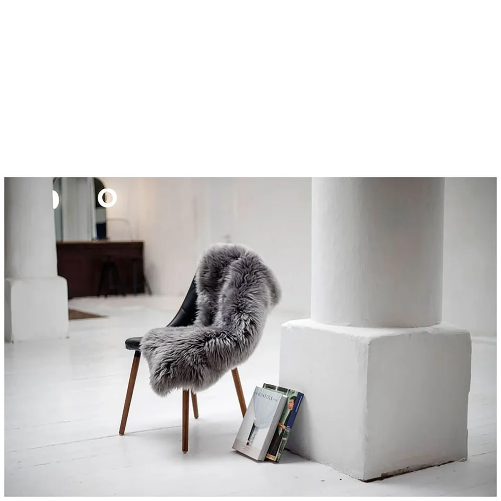 Native Natural 100% Sheepskin Rug - Grey Afbeelding 1