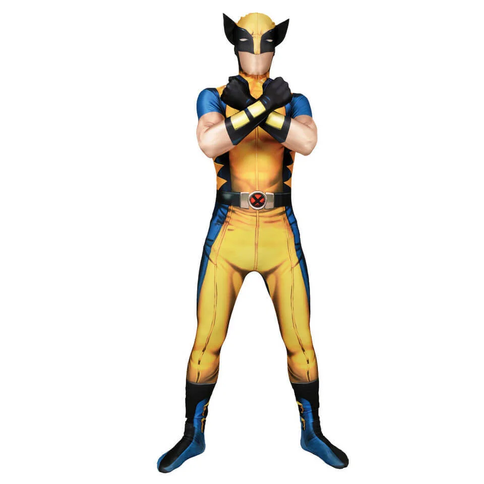 Morphsuit Marvel Wolverine - Volwassene - M - Geel Afbeelding 1