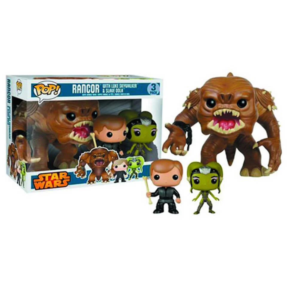 Star Wars Rancor, Luke and Oola Previews Exclusive Funko Pop! Bobblehead (3 Pack) Afbeelding 1