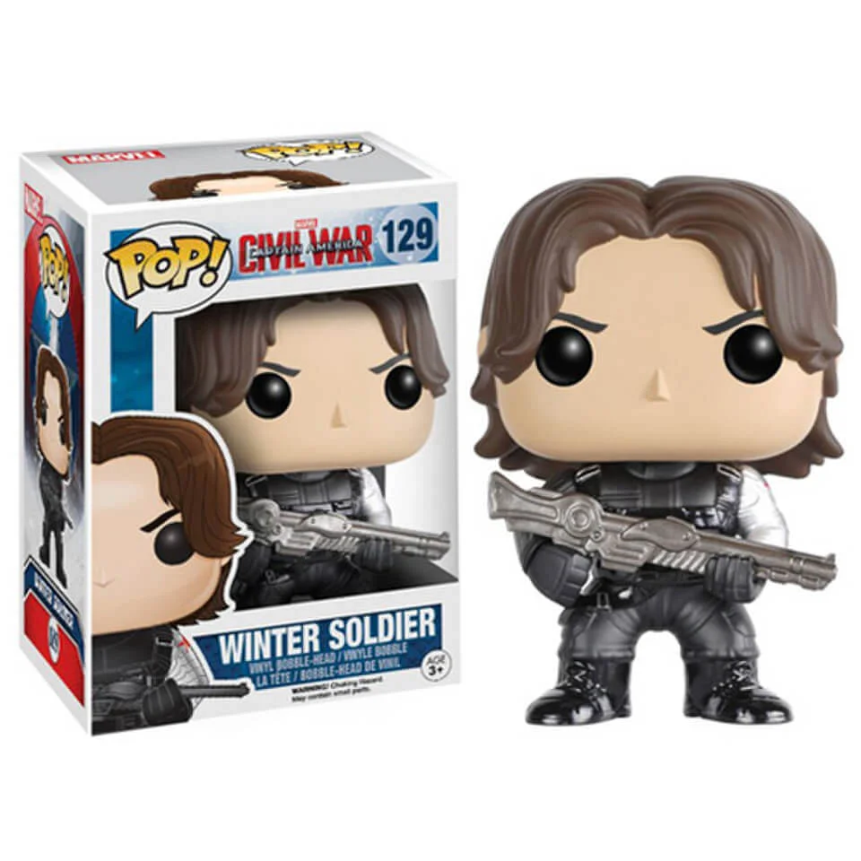 Marvel Captain America Civil War Winter Soldier Funko Pop! Figuur Afbeelding 1
