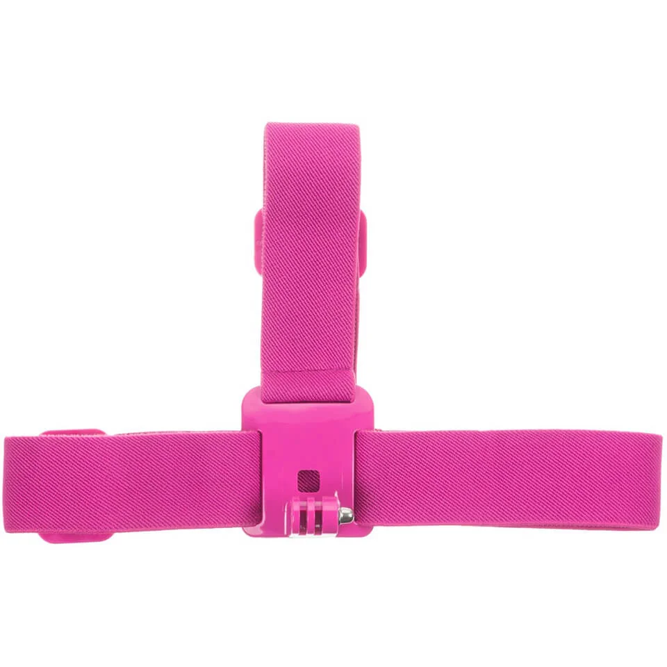 Kitvision Head Strap Mount for Action Cameras (GoPro, Kitvision: Edge H10, Splash, Esc 5 & Esc 5W) - Pink Afbeelding 1