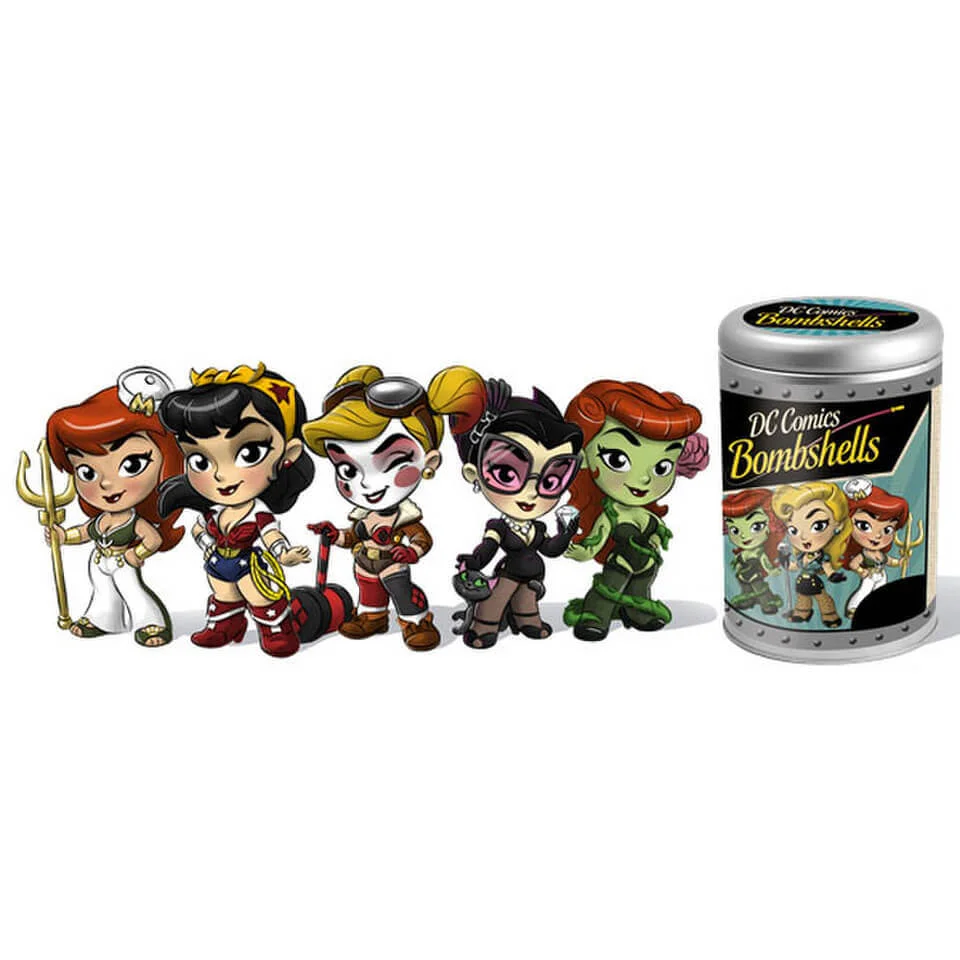 DC Comics Bombshells Blind Tin Vinyl Figures Afbeelding 1