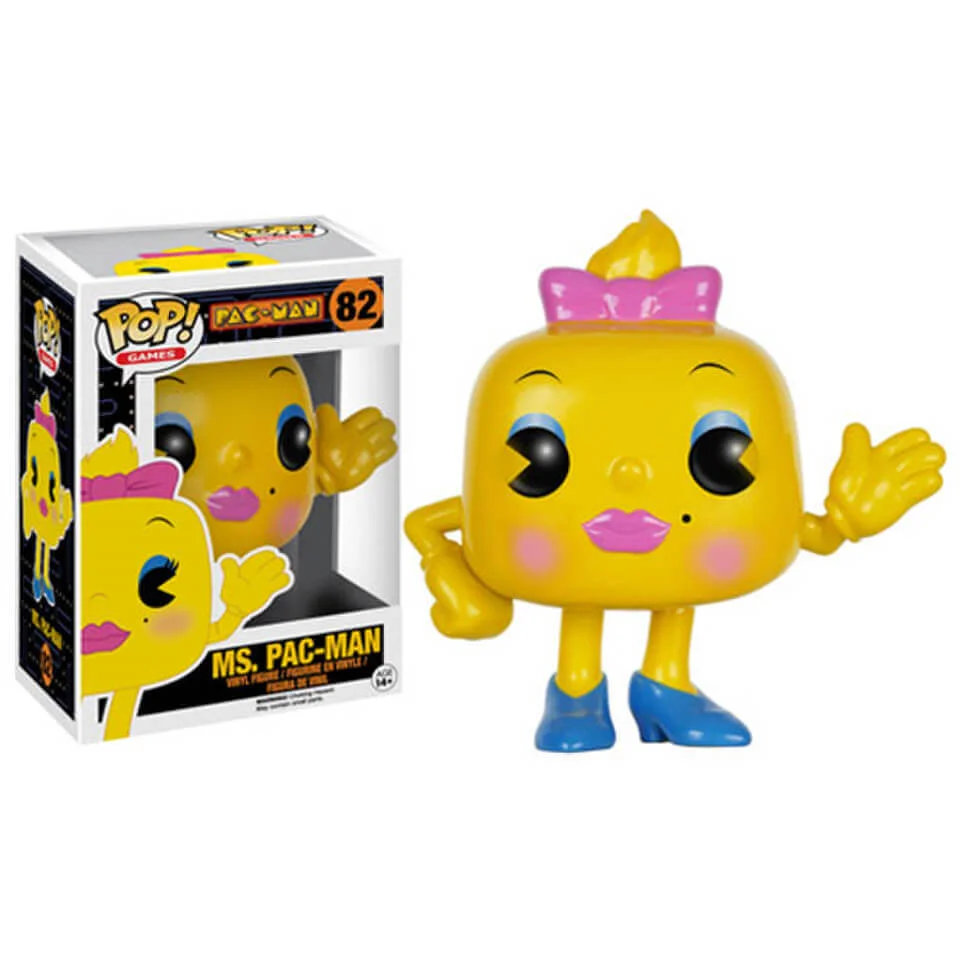 Pac-Man Ms. Pac-Man Pop! Vinyl Figure Afbeelding 1