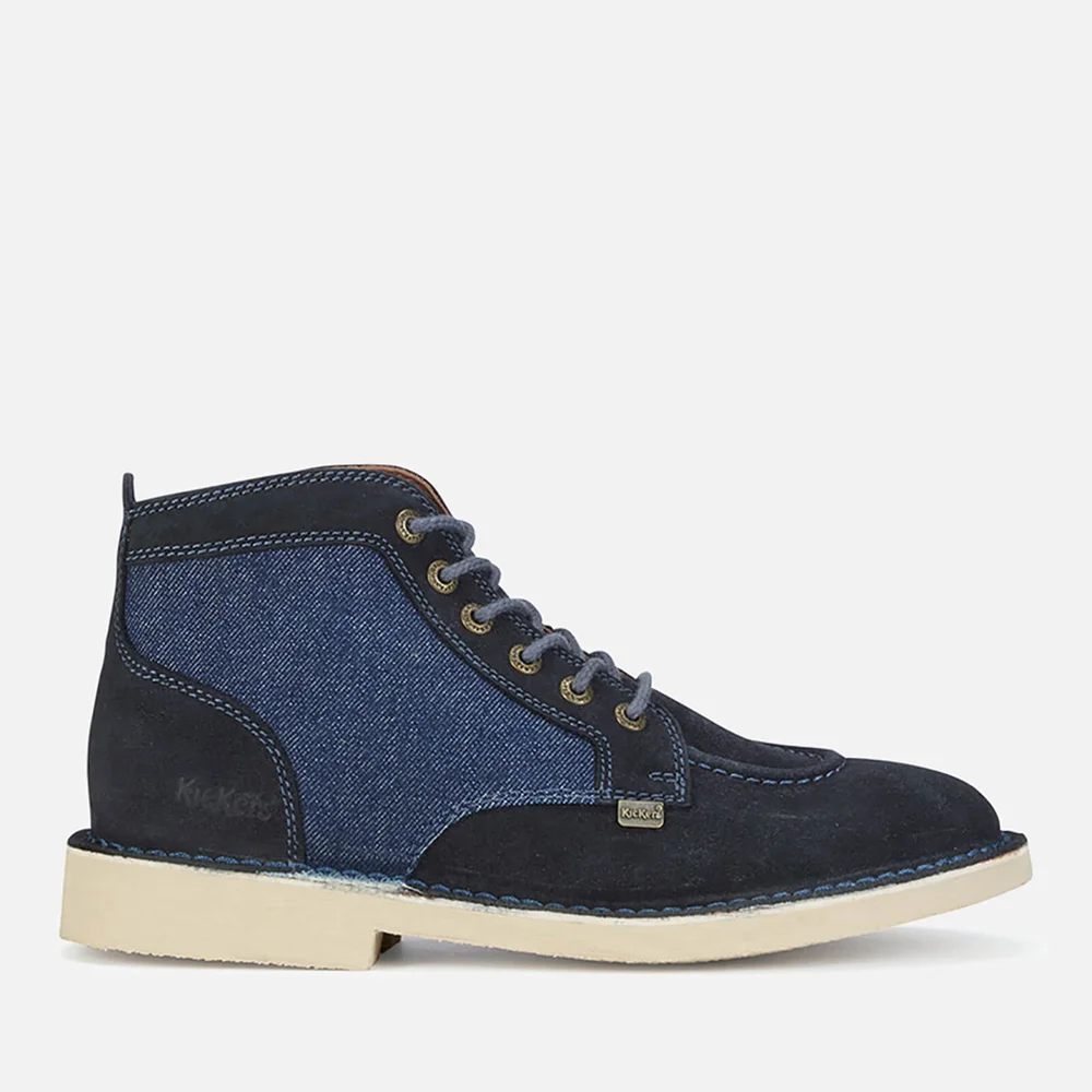 Kickers Men's Legendary Suede Lace Up Boots - Dark Blue - UK 6.5 Afbeelding 1
