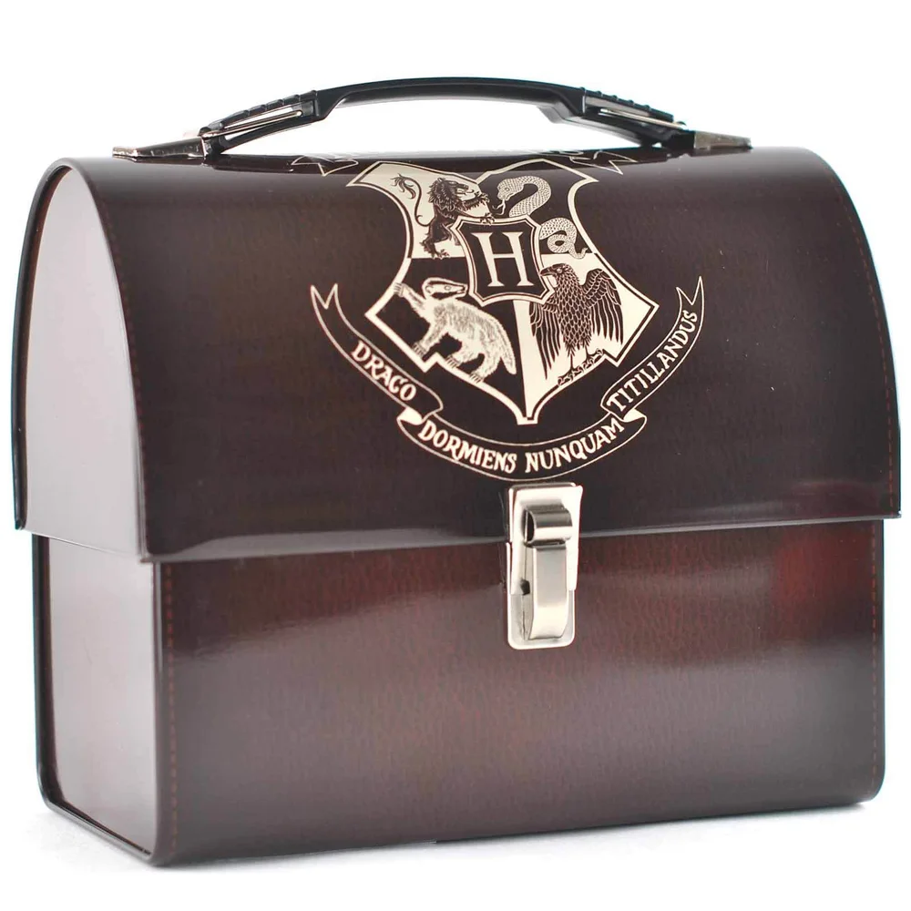 Harry Potter Hogwarts Crest Domed Tin Tote Afbeelding 1