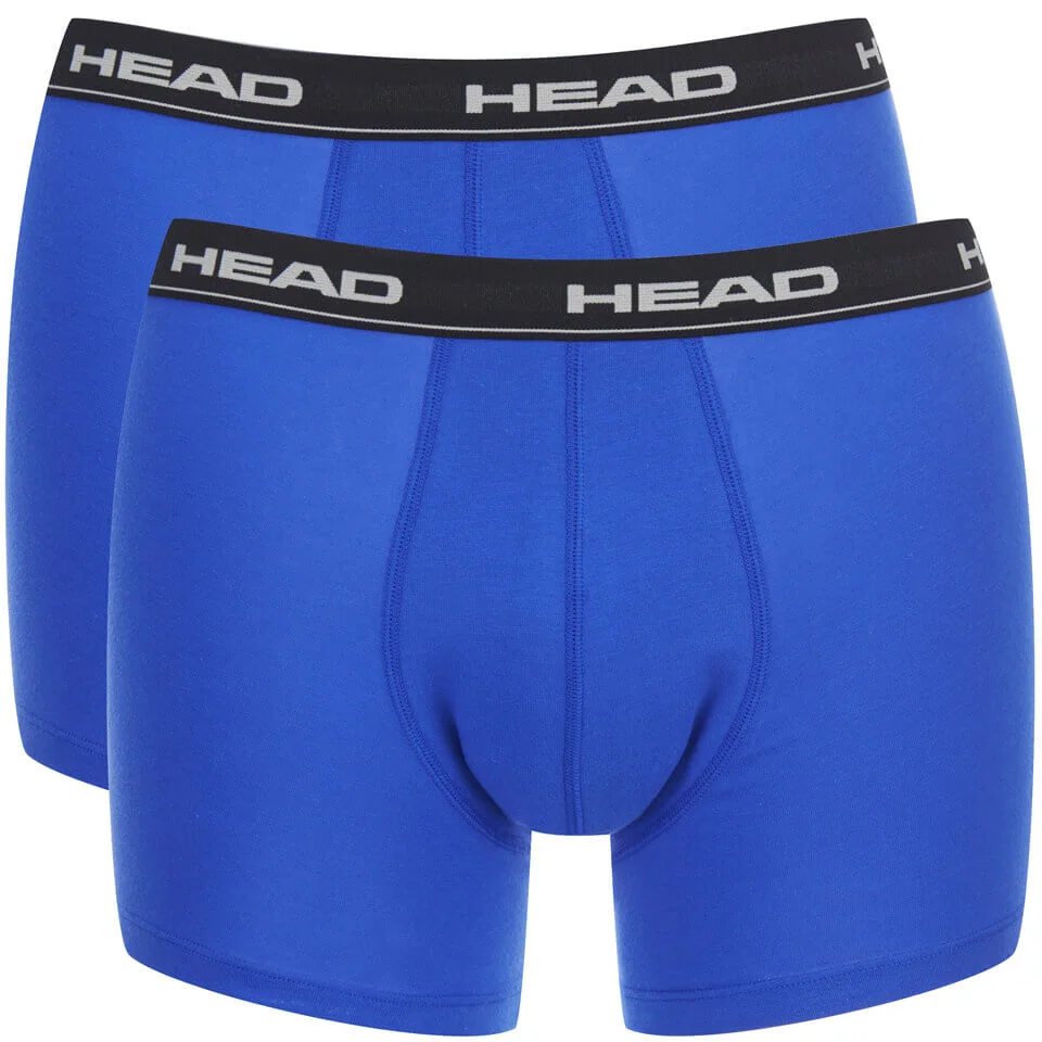 Head Men's 2-Pack Boxers - Blue/Black - S - Blauw/Zwart Afbeelding 1