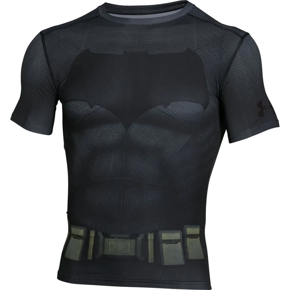Under Armour Men's Transform Yourself Batman Compression Short Sleeve Shirt - Black - S - Zwart Afbeelding 1