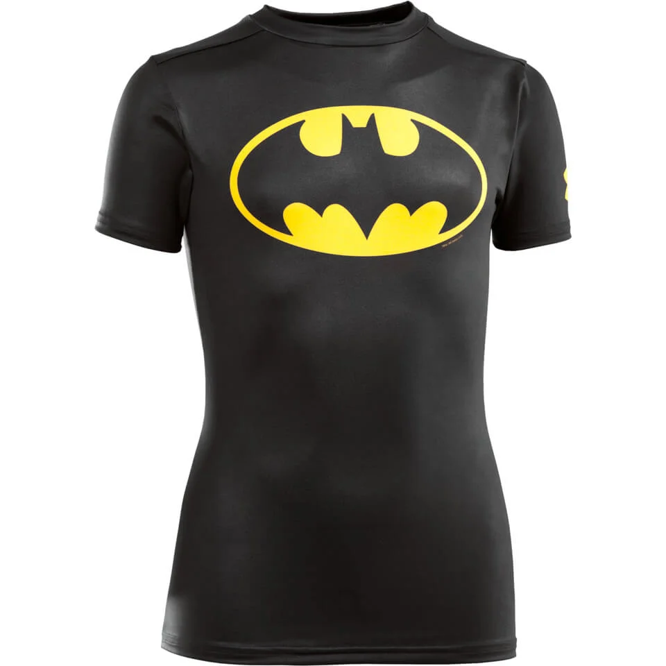 Under Armour Boys' Transform Yourself Batman Baselayer - Black - XS - Zwart Afbeelding 1