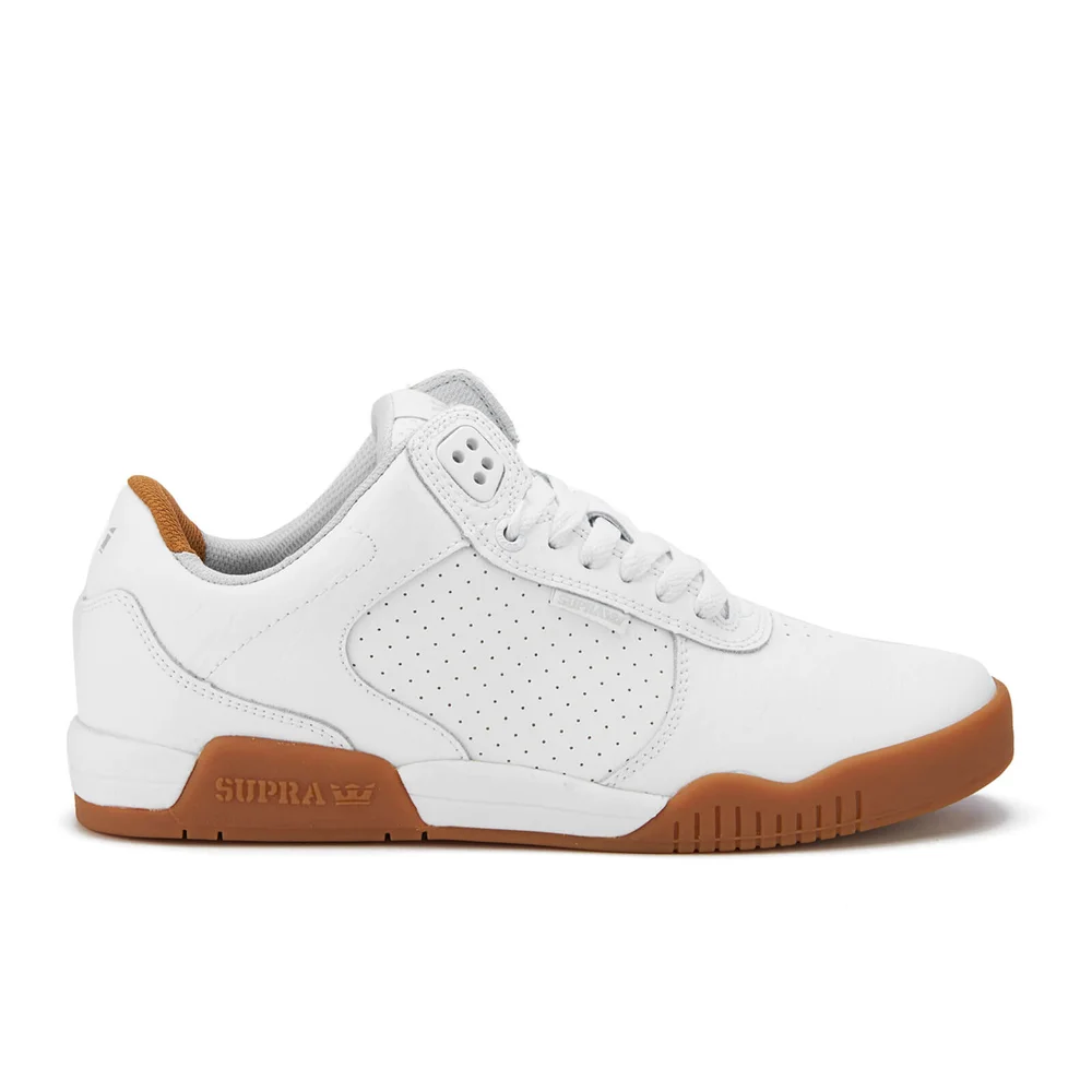 Supra Men's Ellington Trainers - White/Gum - UK 6 - Wit Afbeelding 1