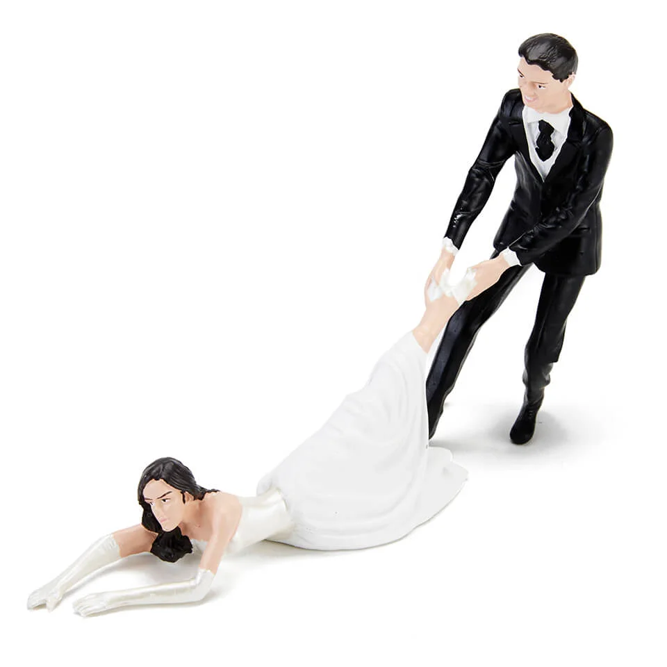 Reluctant Bride Cake Topper Afbeelding 1
