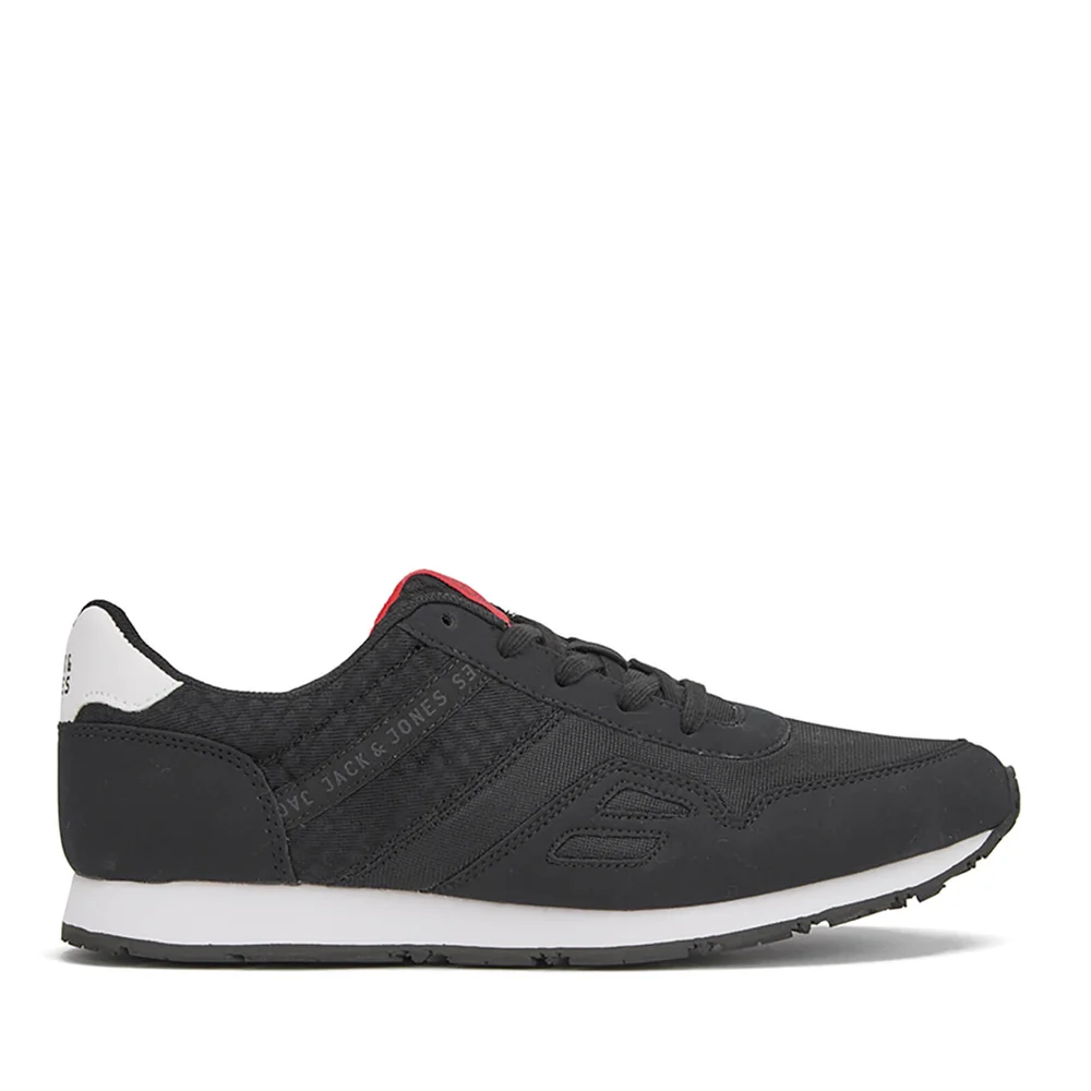 Jack & Jones Men's Fayette Mesh Trainers - Anthracite - UK 6 - Zwart Afbeelding 1