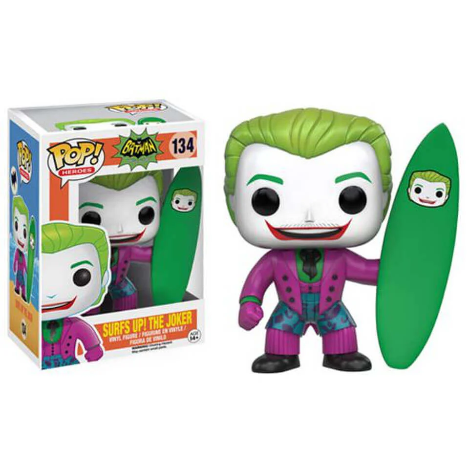 Batman Classic 1966 TV Series Surfs Up Joker Funko Pop! Figuur Afbeelding 1