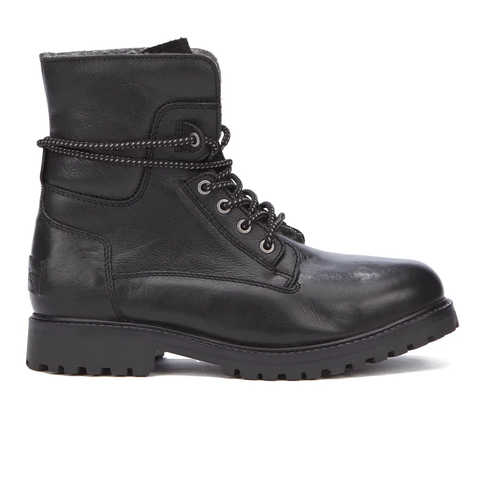 Wrangler Men's Aviator Roll Down Lace Up Boots - Black - UK 6 - Zwart Afbeelding 1