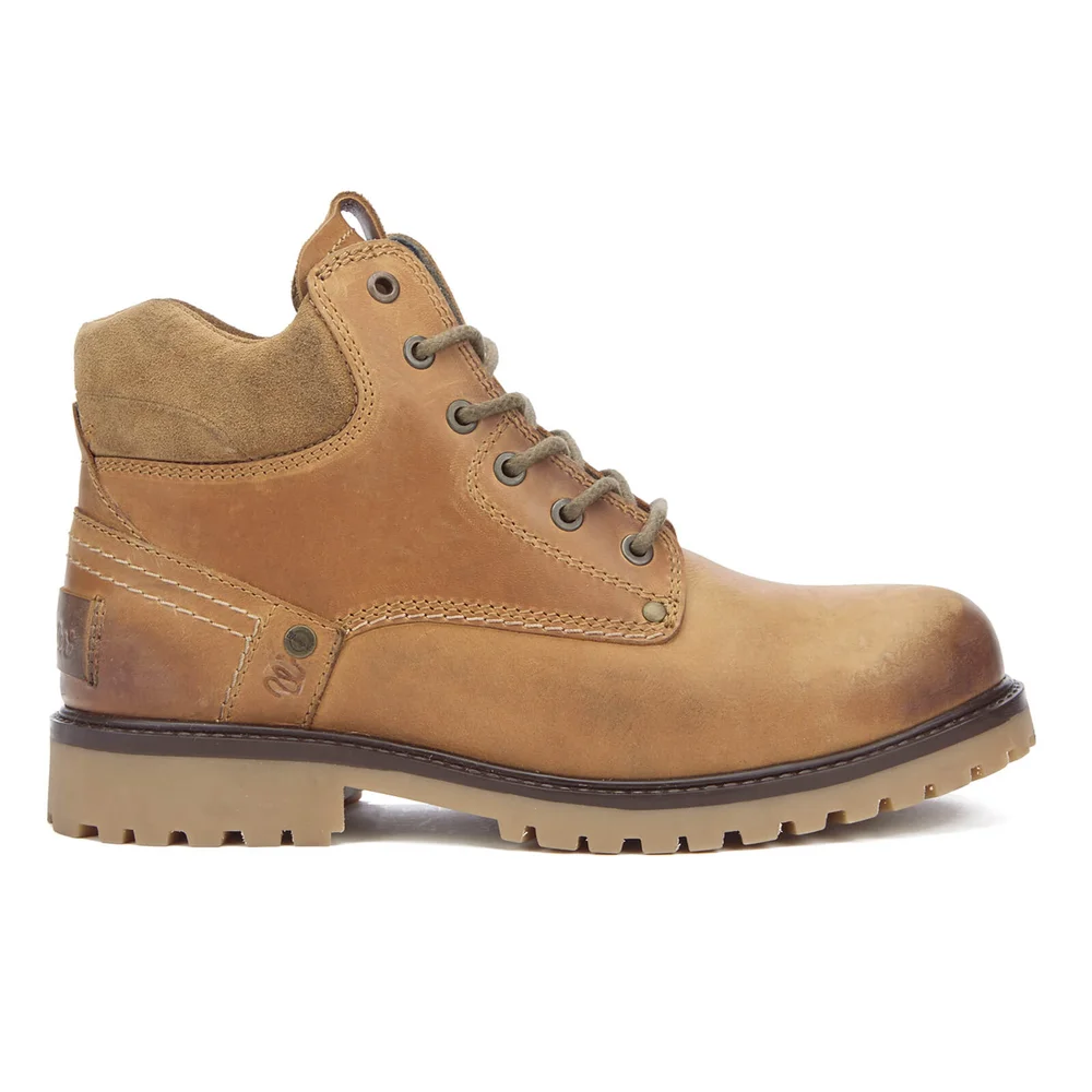 Wrangler Men's Yuma Lace Up Boots - Camel - UK 6 - Brown Afbeelding 1
