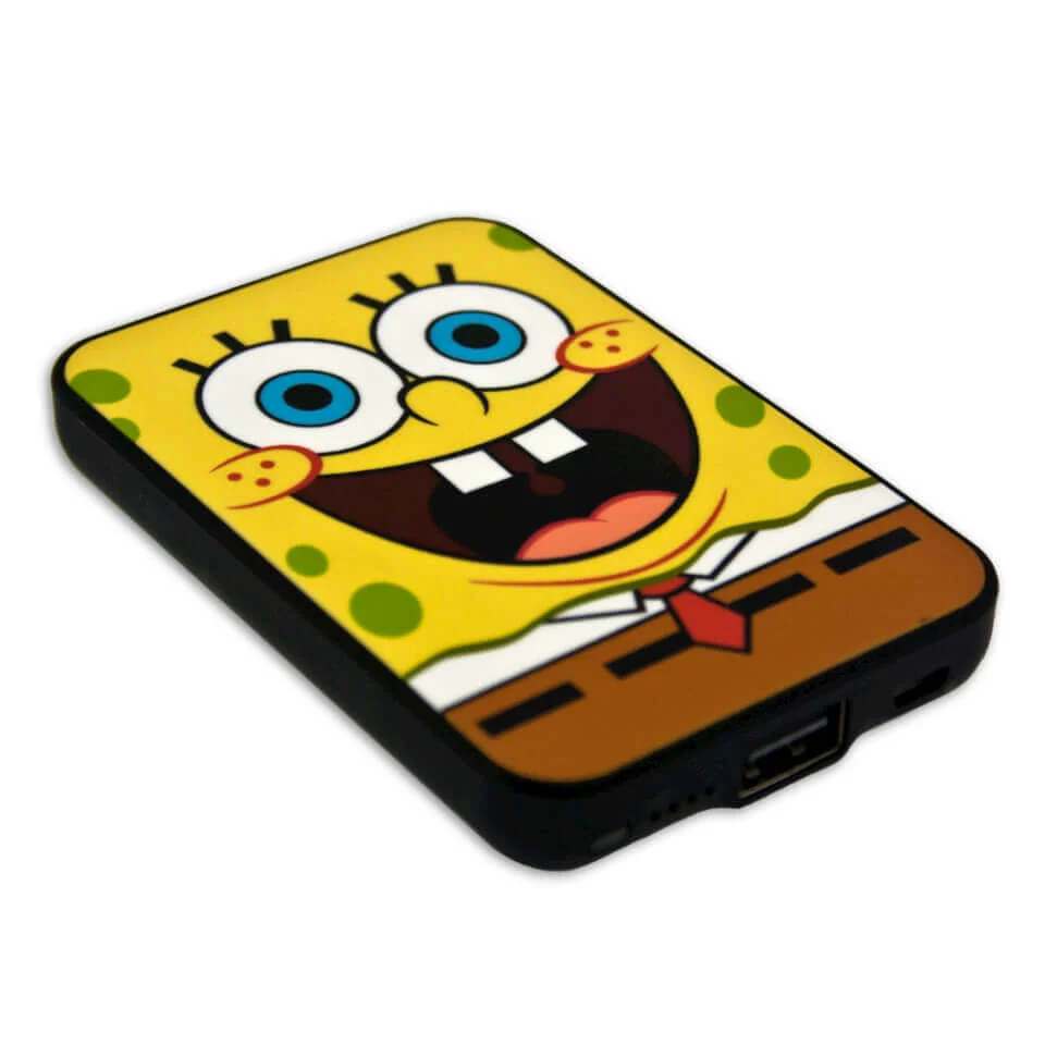 SpongeBob SquarePants Credit Card Sized Power Bank (5000mAh) Afbeelding 1