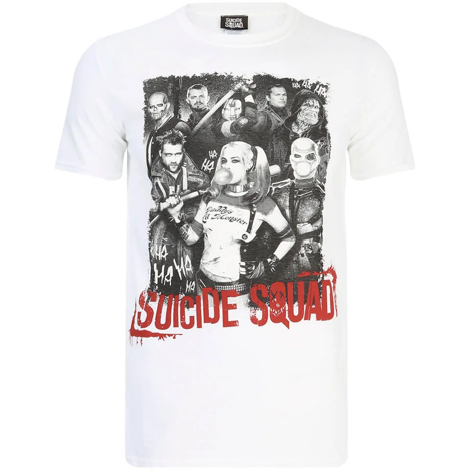 Suicide Squad Harley Quinn and Squad Heren T-Shirt - Zwart - M Afbeelding 1