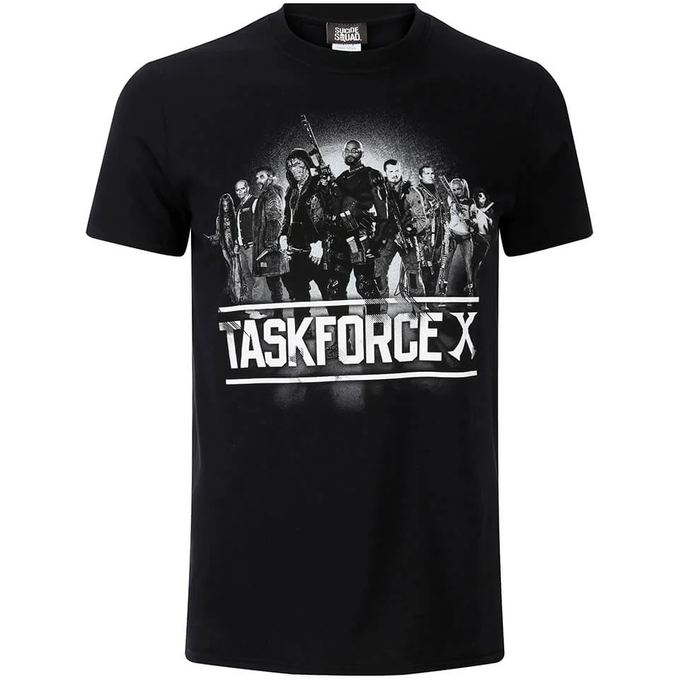 Suicide Squad Taskforce X Heren T-Shirt - Zwart - S Afbeelding 1
