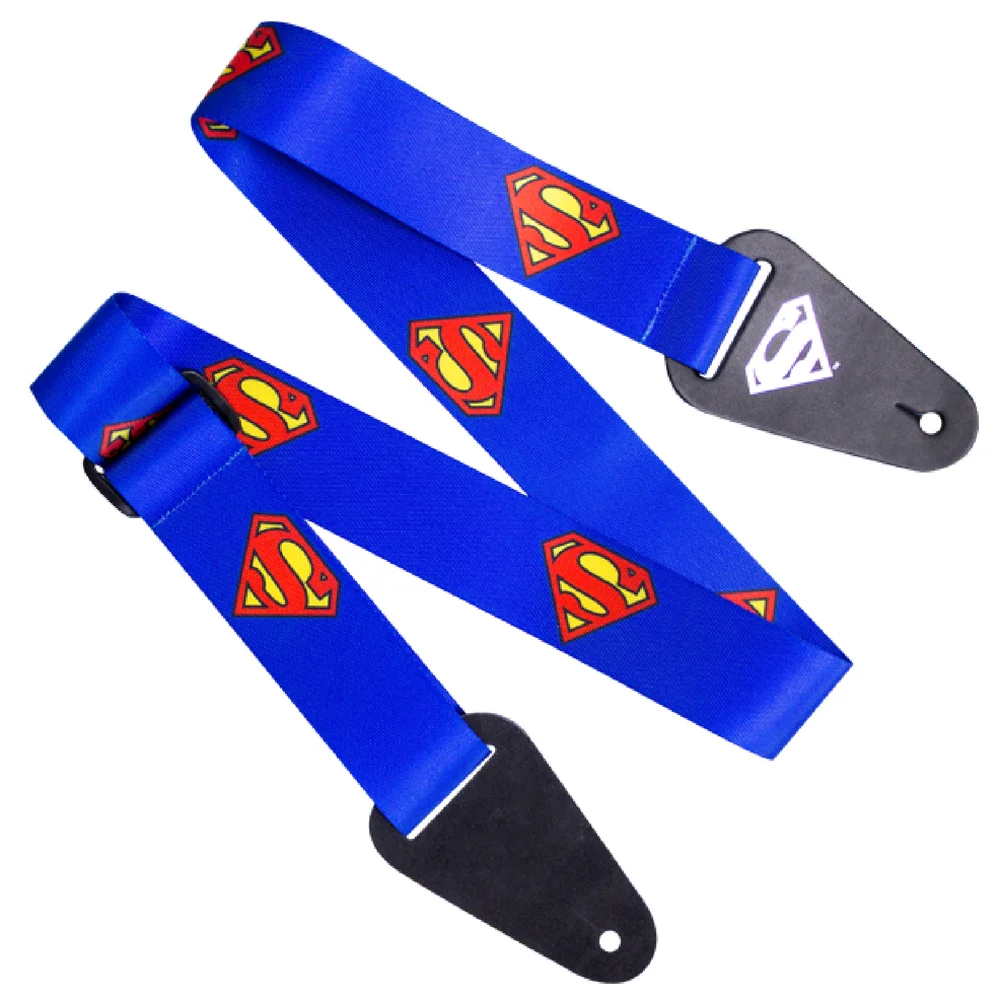 Superman logo stoffen gitaarriem Afbeelding 1