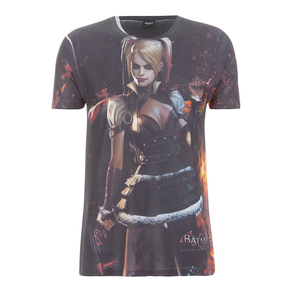 DC Comics Batman Harley Quinn Heren T-Shirt - Zwart - S - Zwart Afbeelding 1